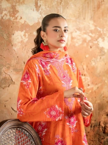 3 PC UN-STITCHED (SHIRT TROUSER & DUPPATA) GZI2525A11